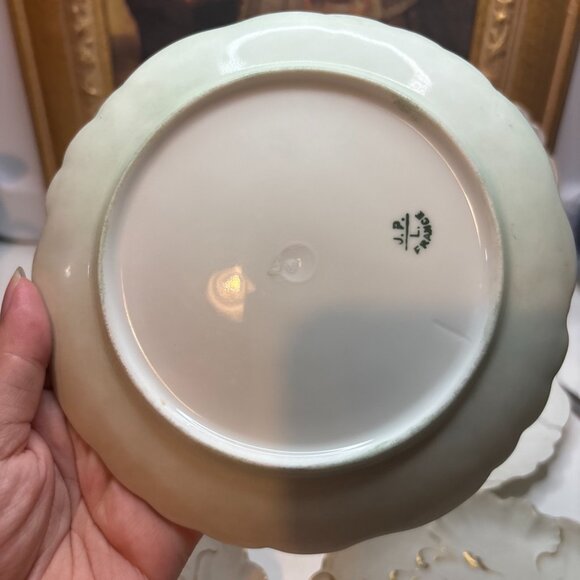 6 Hand Painted Plates Wetland Scenes Vtg J.P. Limoges France 6”W - Picture 5 of 16